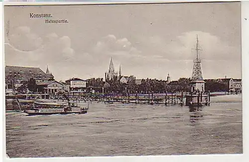 37947 Ak Constance Partie du port 1909