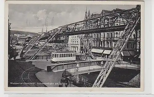 37930 Ak Wuppetal Elberfeld Schwebebahn am Island 1939