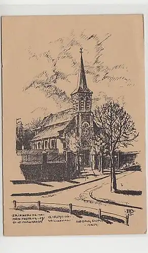 37925 Ak Willerval in Frankreich Kirche 1916