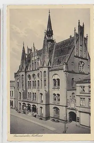 37918 Ak Neumünster Rathaus 1935
