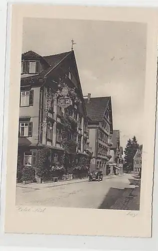 37886 Ak Freudenstadt Hotel Post avant Oldtimer vers 1930