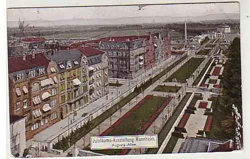 37872 Ak Exposition Mannheim Augusta-Allee 1907