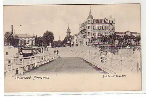 37847 Ak Mer Baltiquebad Zinnowiz Strandstrasse vers 1906