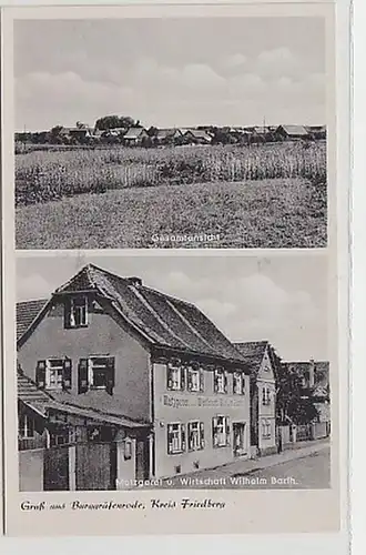 37843 Ak Salutation de la roulette de Burggräfenrode près de Friedberg vers 1940