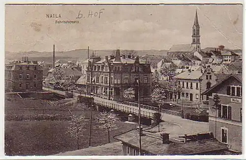 37837 Ak Naila Bahnhofstrasse 1917