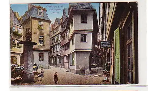 37835 Ak Frankfurt a.M. Goldhutgasse (Altstadt) um 1910