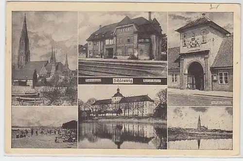 37812 Multi-image Ak Schleswig Kreisbahnhof, Dom, Schloss Gottorf, Hailhabu Museum