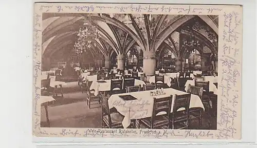 37798 Ak Frankfurt a.M. Vin Restaurant Ratskeller 1920