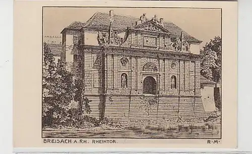 37992 Ak Breisbach a. Rh. Rheintor vers 1930