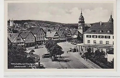 37788 Ak Freudenstadt Schwarzwald Markt um 1930
