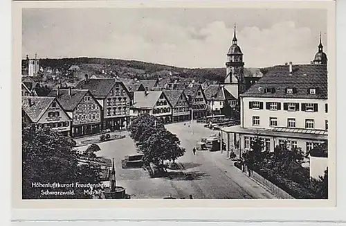 37788 Ak Freudenstadt Schwarzwald Markt vers 1930