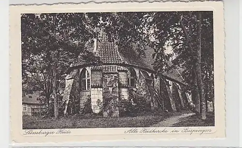 36767 Ak Lüneburger Heide antique Heidenkirche à Bispingen