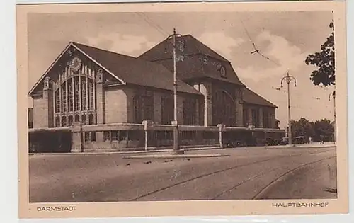 37757 Ak Darmstadt gare centrale vers 1930