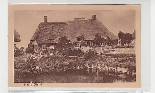 37746 Ak Hallig Oland Bauernhaus 1930