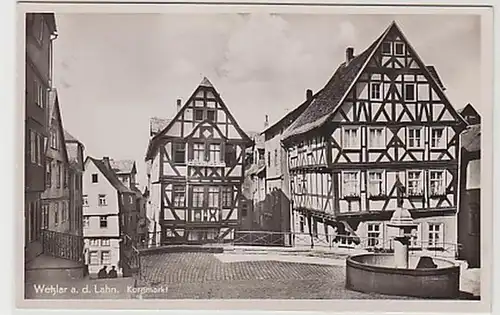37743 Ak Wetzlar au marché des grains de Lahn 1949