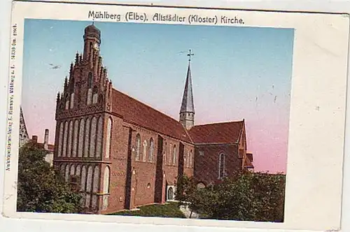 37704 Ak Mühlberg Altstädter Kirche um 1910