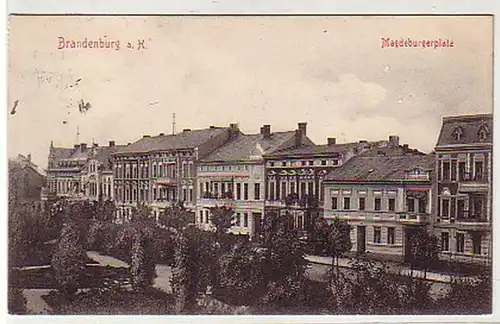 37675 Ak Brandenburg a.H. Magdeburgerplatz 1909