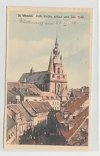 37669 Ak St. Wendel katholische Kirche um 1918
