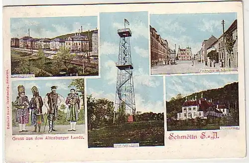 37642 Mehrbild Ak Gruß aus Schmölln S.-A. 1907