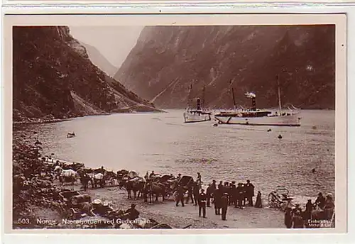 37627 Ak Naerofjorden ved Gudvangen Norwegen um 1920