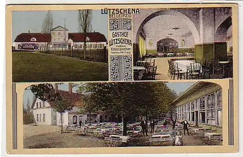 37562 Mehrbild Ak Lützschena bei Leipzig Gasthof 1910
