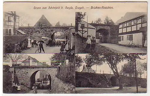 37561 Mehrbild Ak Gruß aus Schönfeld bei Sayda um 1910