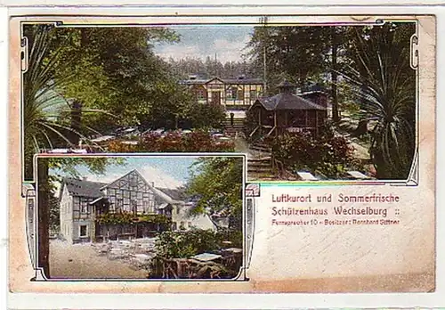 37549 Mehrbild Ak Schützenhaus Wechselburg 1912