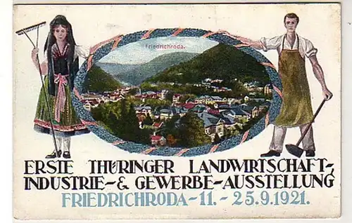 37525 Ak Friedrichroda Gewerbeausstellung 1921