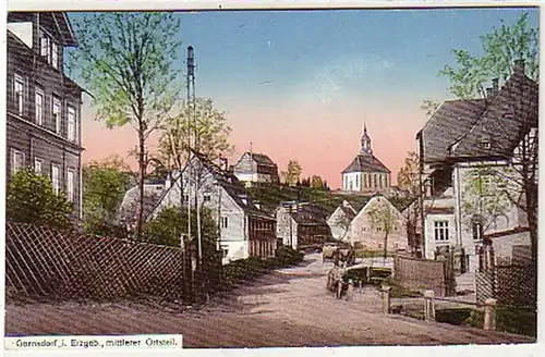 37520 Ak Gornsdorf im Erzgeb. mittlerer Ortsteil um 1910