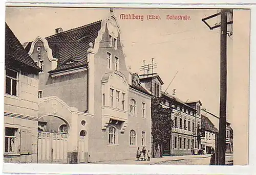 37502 Ak Mühlberg Elbe Hohenstraße Postamt um 1910