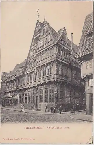37475 Ak Hildesheim maison allemande ancienne vers 1900