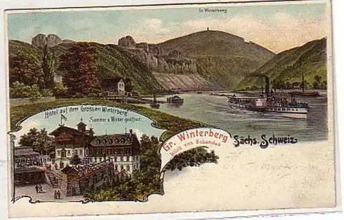 37434 Ak Hotel auf dem grossen Winterberg um 1910