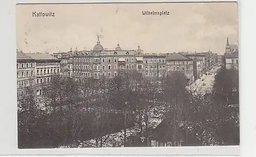 37396 Ak Katowitz Wilhelmsplatz 1910