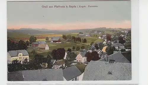 37349 Ak Gruß aus Pfaffroda bei Sayda im Erzgeb. um 1910