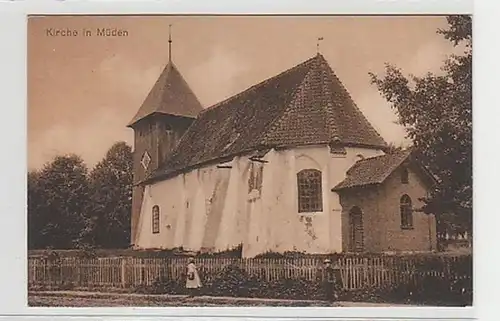 37304 Ak Kirche in Müden um 1920