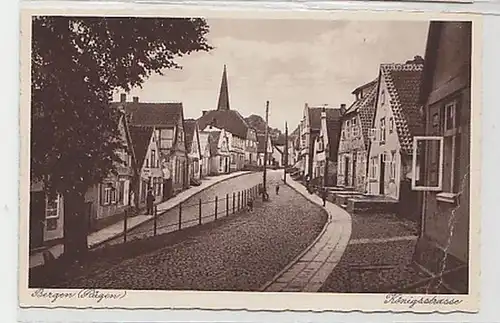 37293 Ak Bergen (Rügen) Königstrasse um 1930