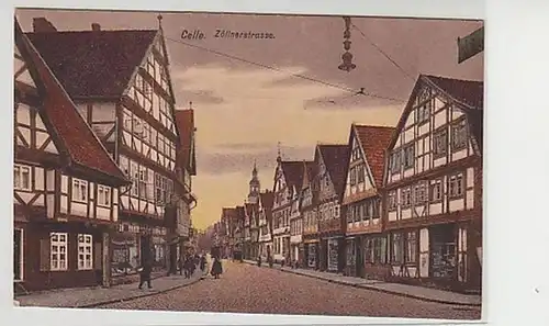 37273 Ak Celle Zöllerstraße avec magasins 1925