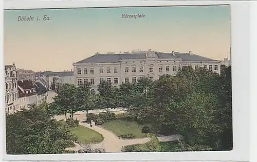 37266 Ak Döbeln in Sachsen Körnerplatz um 1910