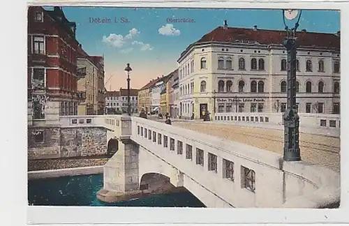 37250 Ak Döbeln in Sachsen Oberbrücke 1915