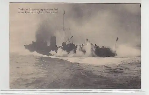 37247 Ak Turbines Torpille haute mer vers 1915