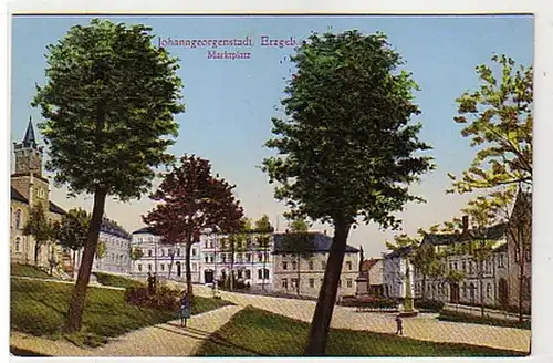 37207 Ak Johanngeorgenstadt Marktplatz um 1910