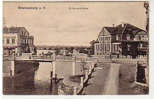 37184 Feldpost Ak Brandenburg St. Annenbrücke 1917