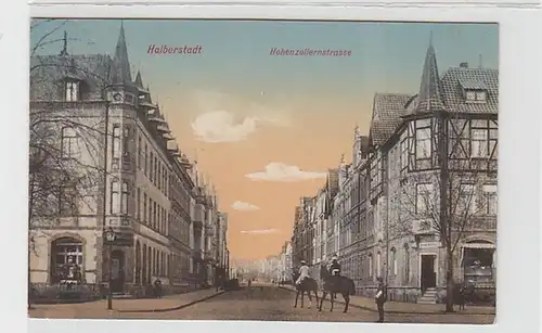 37122 Feldpost Ak Halberstadt Hohenzollernstrasse 1916