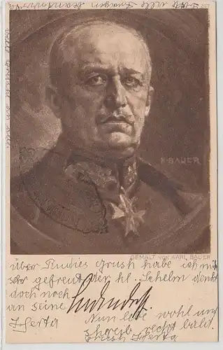 37118 Ak General Erich Friedrich Wilhelm Ludendorff 1917