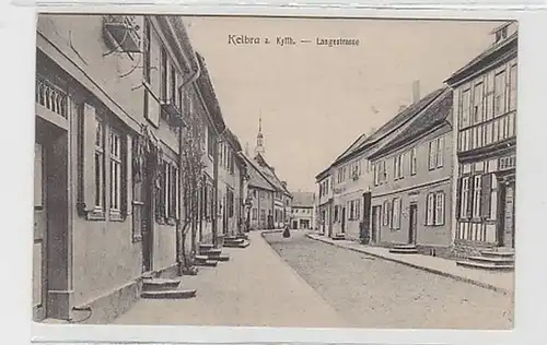 37096 Ak Kelbra a. Kyffh. Langestrasse vers 1910