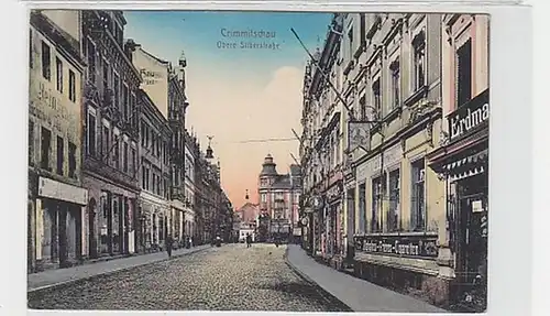 37090 Ak Crimmitschau obere Silberstraße 1915