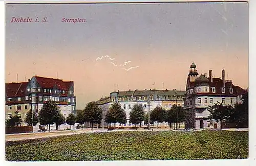 37071 Ak Döbeln in Sachsen Sternplatz 1910