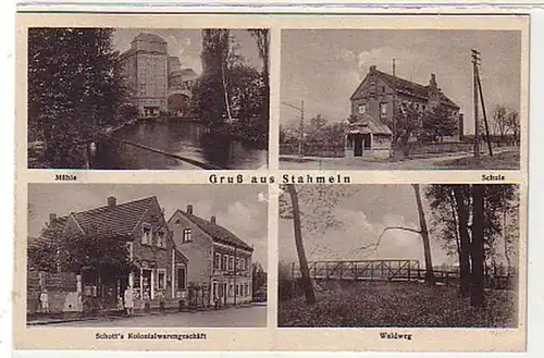 37059 Mehrbild Ak Gruß aus Stahmeln Schule usw. um 1920