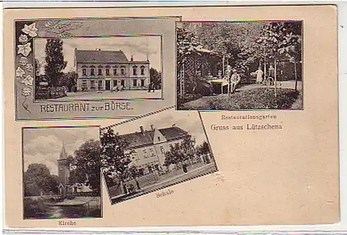 37058 Mehrbild Ak Gruss aus Lützschena Restaurant 1907