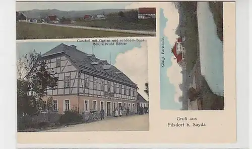 37048 Mehrbild Ak Gruss aus Pilsdorf bei Sayda um 1910